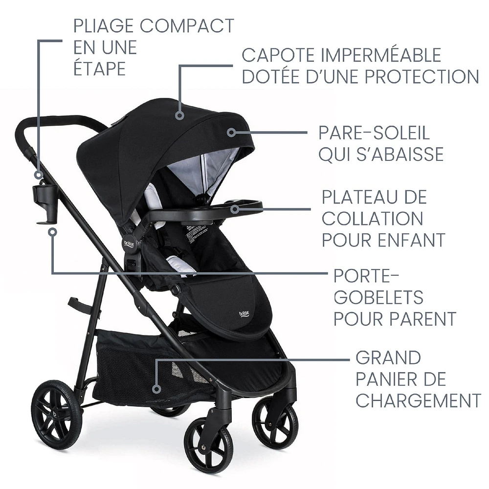Britax Willow™ Brook™ Travel System - Onyx Glacier