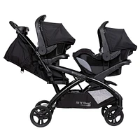 Poussette Sit N' Stand® Double 2.0 - Noir Dash