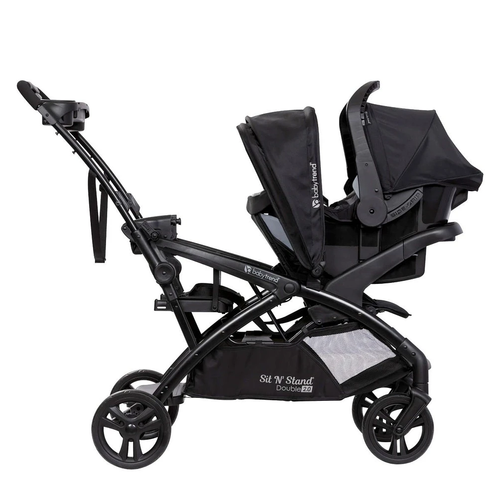 Poussette Sit N' Stand® Double 2.0 - Noir Dash
