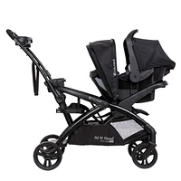 Poussette Sit N' Stand® Double 2.0 - Noir Dash