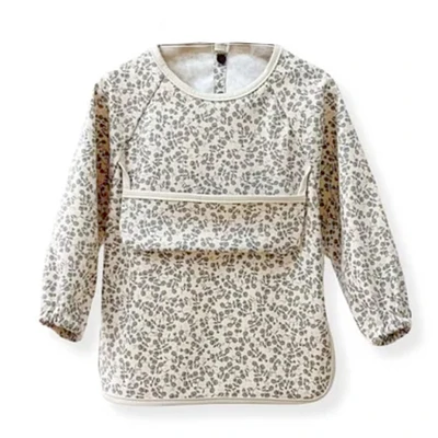 Long Sleeve Waterproof  Bib - Antique Flowers