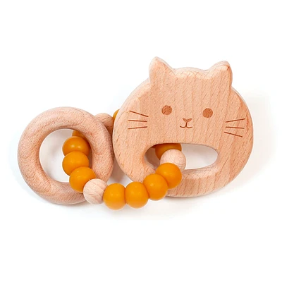 Hochet de Bois Chat - Dijon
