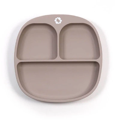 Assiette en Silicone - Taupe