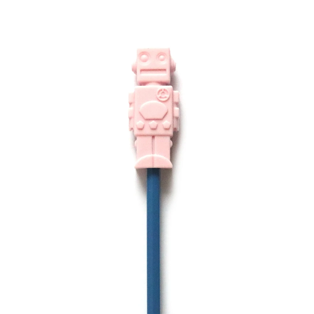Pencil Topper - Pink Robot