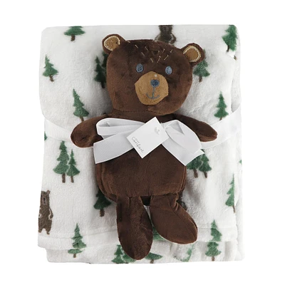 Couverture et Peluche Ours