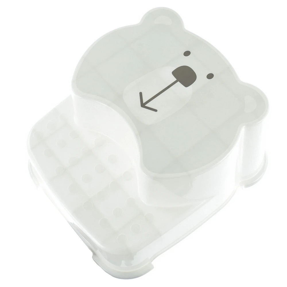 Step Stool Bear White