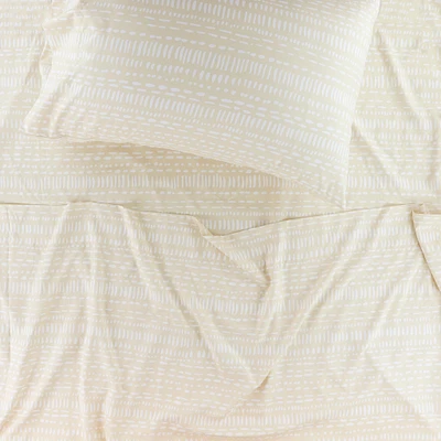 Ensemble Draps Lit Double - Beige