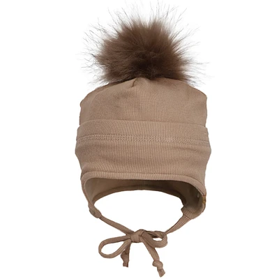 Pompom Rib Hat 3-18m
