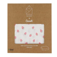 Drap Contour pour Lit de Bébé - Fraises