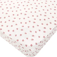Drap Contour pour Lit de Bébé - Fraises