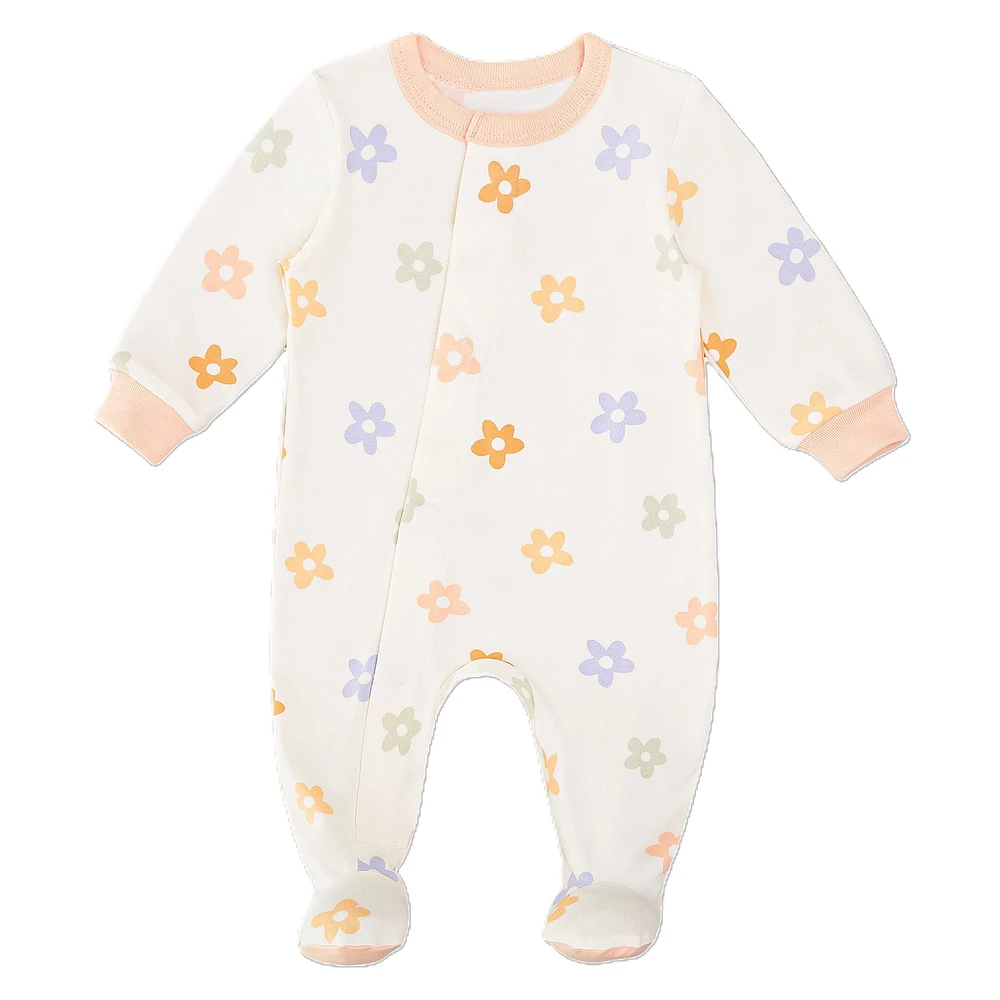 Flowers Magnetic Pajamas Premature-12m