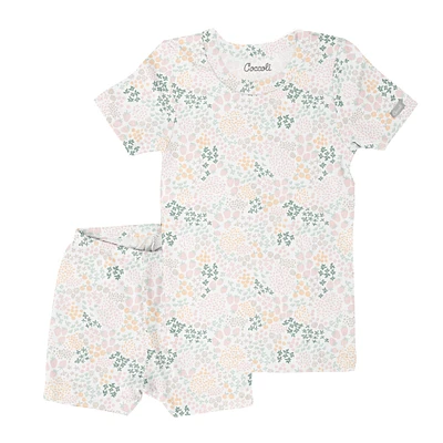 Flowers Short Pajamas 2-12y