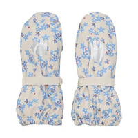 Mitaine PU Floral 1-8ans
