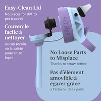 Aubrey Leak-Proof Spill-Proof Water Bottle - 14oz Amethyst