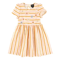 Meadow Striped Muslin Dress2-8y