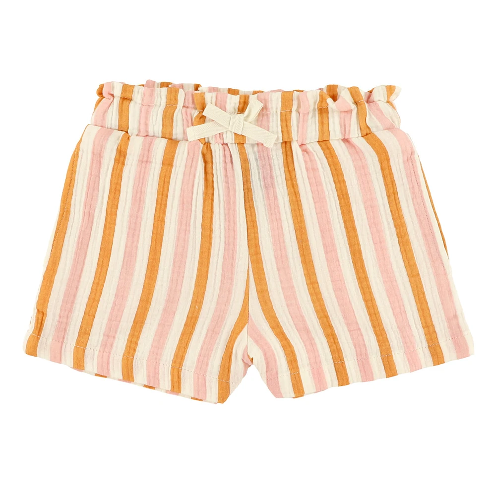 Muslin Striped Shorts 2-8y