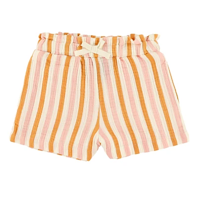 Muslin Striped Shorts 2-8y