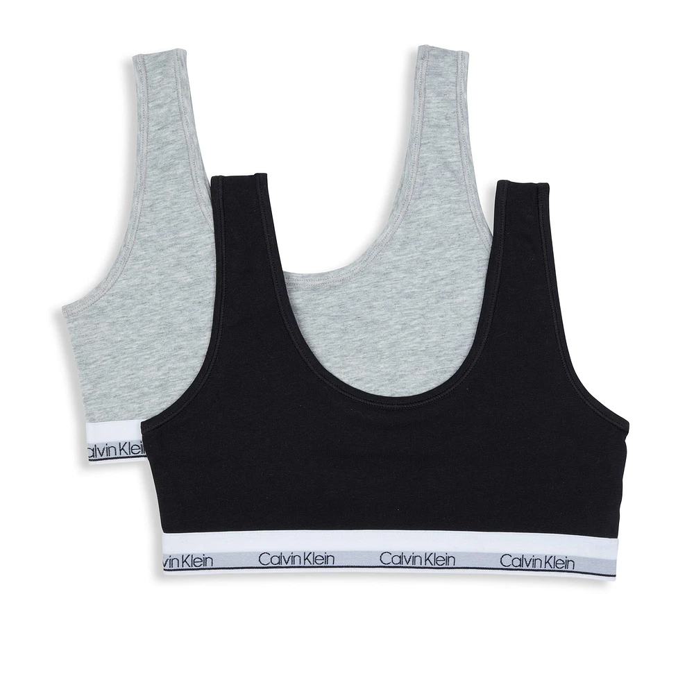 Ck 2pk Crop Bra 6-16