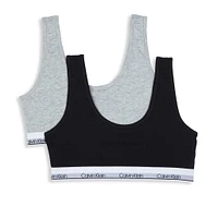 Ck 2pk Crop Bra 6-16