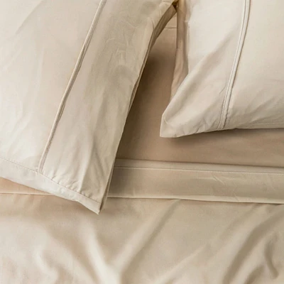 Ensemble Draps Lit Double - Beige