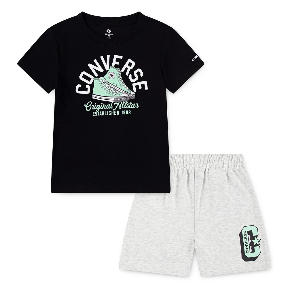 Ensemble de 2 Pièces Short Retro Remix 4-7ans