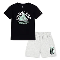 Ensemble de 2 Pièces Short Retro Remix 4-7ans