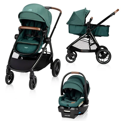 Zelia Luxe 5-in-1 Modular Travel System - Essential Green