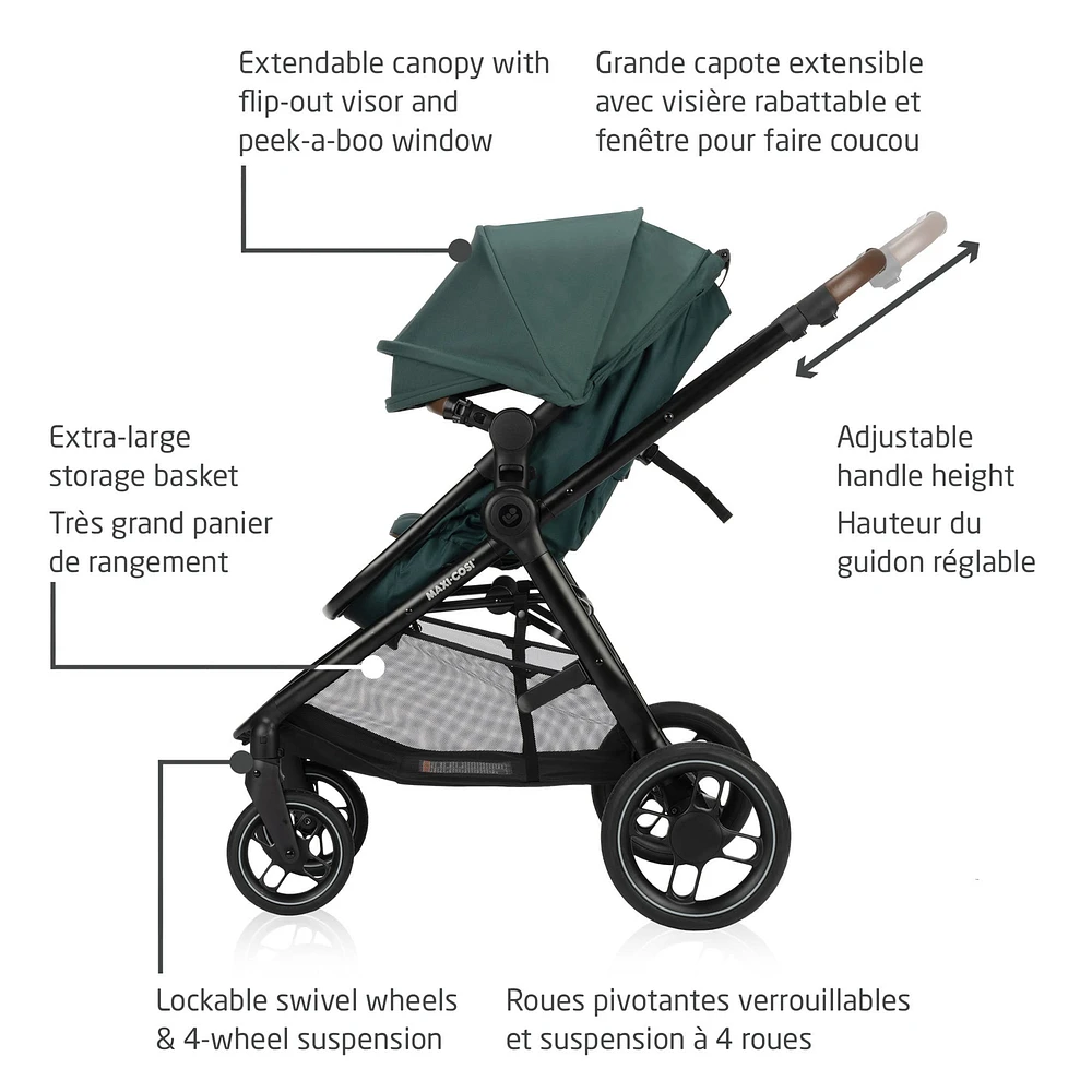 Zelia Luxe 5-in-1 Modular Travel System