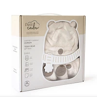 Teddy bear gift box for baby (4 accessories) - Cream 0-6M