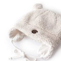 Teddy Bear Hat 12-18M Sherpa