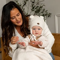 Teddy Bear Hat 12-18M Sherpa