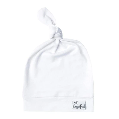 Top Knot Hat 0-4m - Dove White 