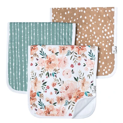 Burp Cloths Set of 3 - Flower Autumn