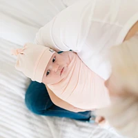 Top Knot Hat 0-4m - Blush