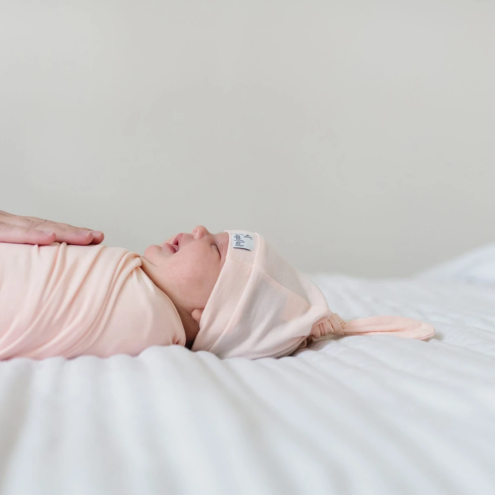 Top Knot Hat 0-4m - Blush