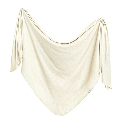Couverture Côtelé Uni - Beige