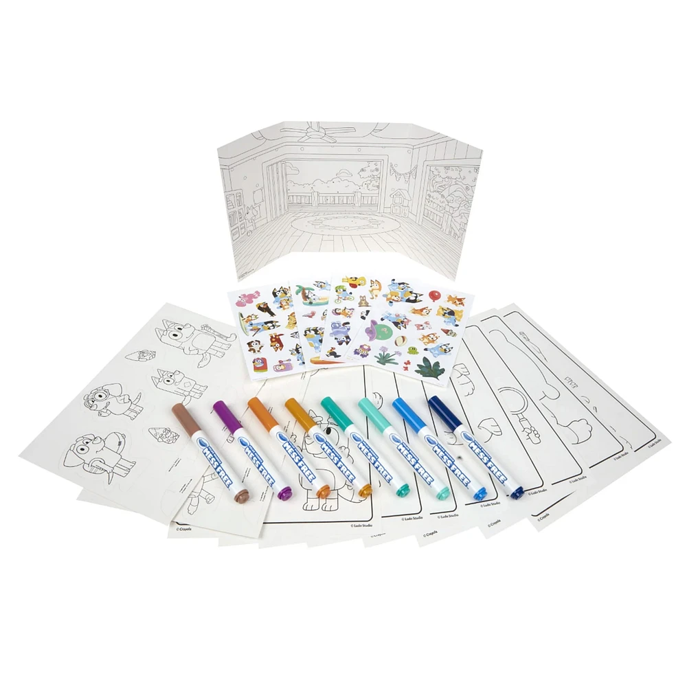 Trousse D'Activités Crayola Sans Dégats Bluey