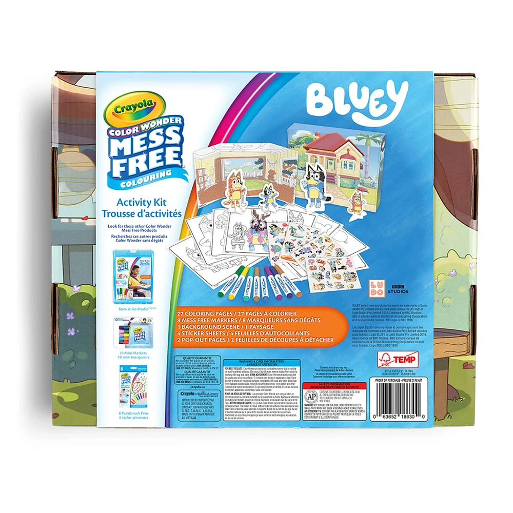 Trousse D'Activités Crayola Sans Dégats Bluey
