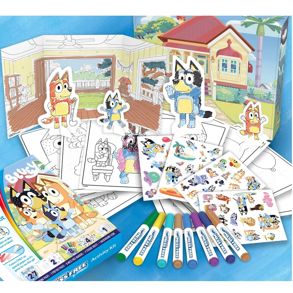 Trousse D'Activités Crayola Sans Dégats Bluey