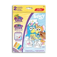 Ensemble  de Puzzles Réutilisables Crayola Colorie et Efface de Bluey