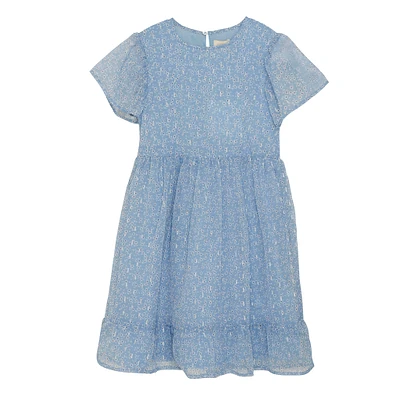 Robe Lurex Fleurs 7-14ans