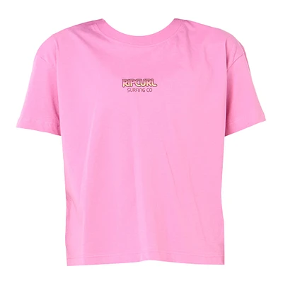 T-shirt Crop Sun & Sea 8-14ans