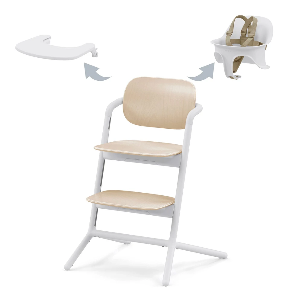 LEMO 2 High Chair 3-in-1 - Sand White