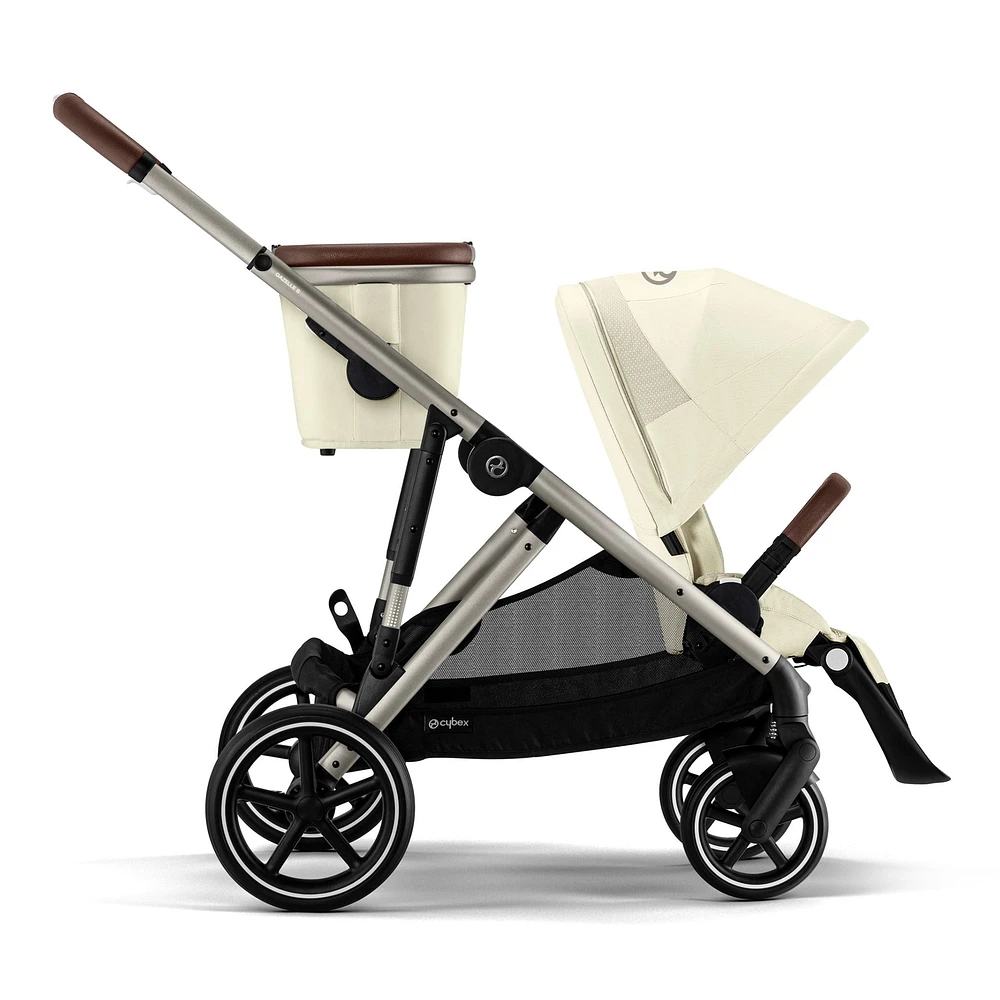 Gazelle S Stroller - Taupe Frame with Seashell Beige Seat