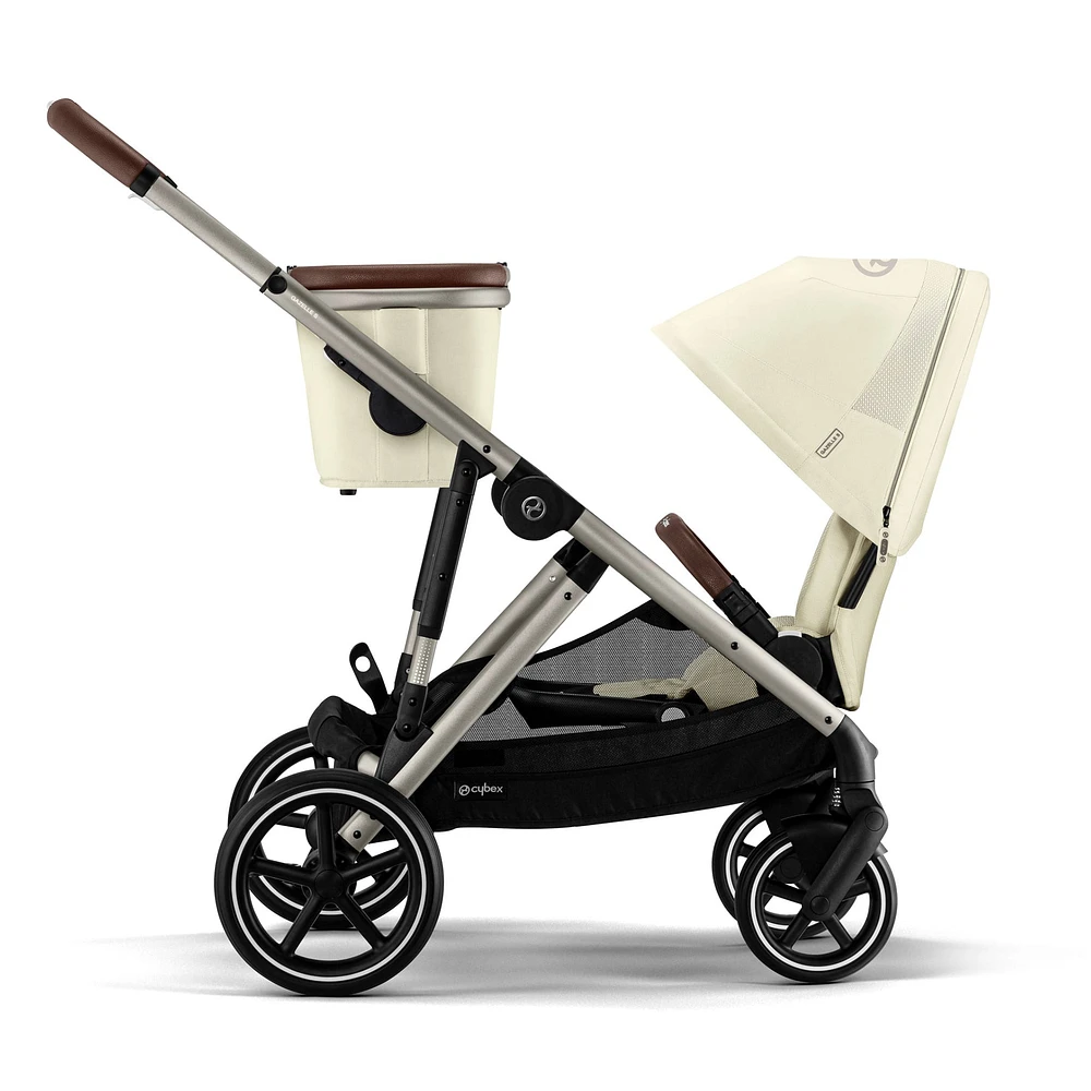 Gazelle S Stroller - Taupe Frame with Seashell Beige Seat
