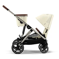 Gazelle S Stroller - Taupe Frame with Seashell Beige Seat