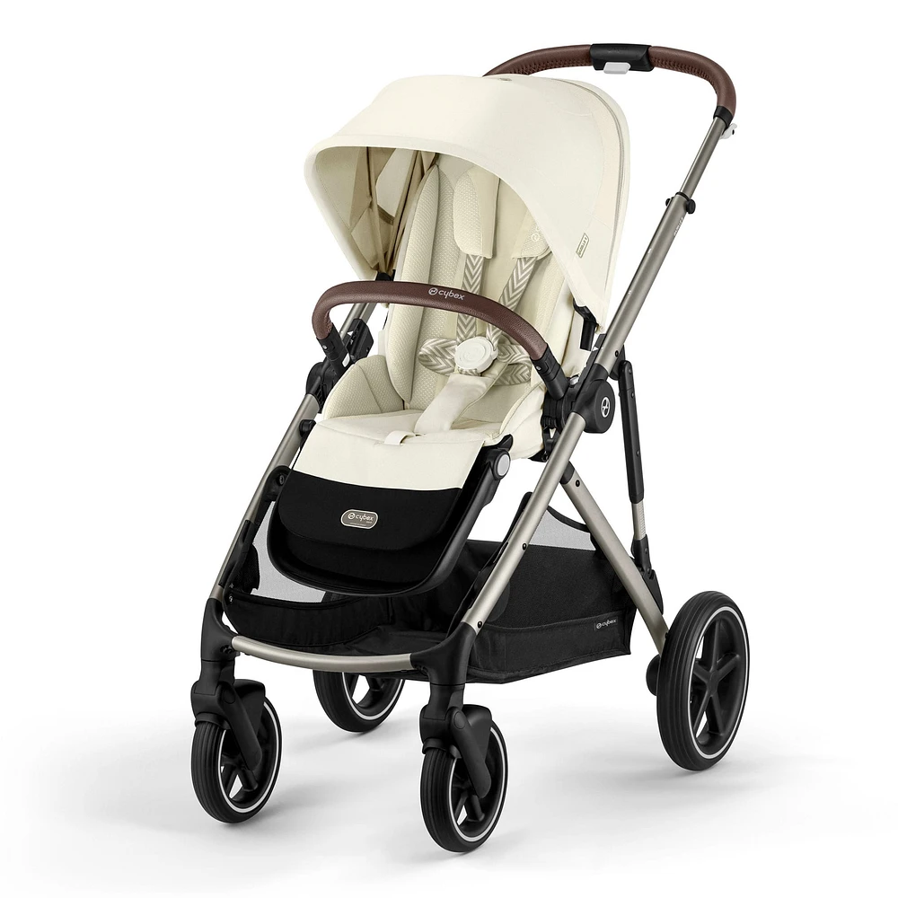 Gazelle S Stroller - Taupe Frame with Seashell Beige Seat