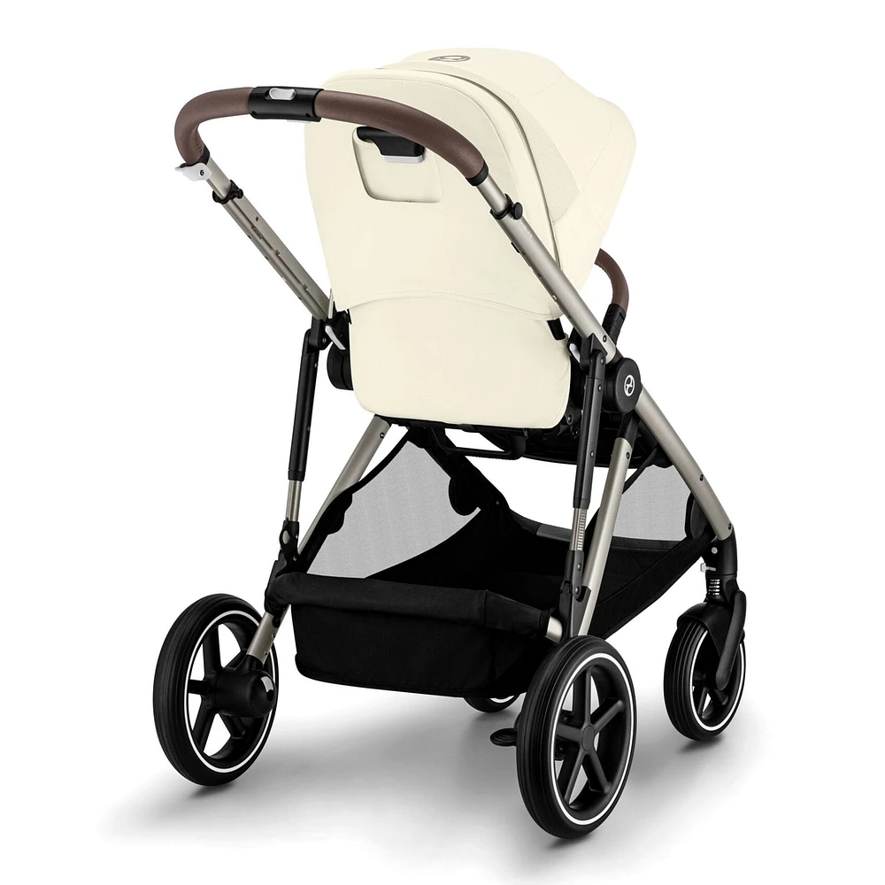 Gazelle S Stroller - Taupe Frame with Seashell Beige Seat