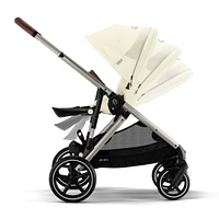 Gazelle S Stroller - Taupe Frame with Seashell Beige Seat