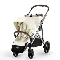 Gazelle S Stroller - Taupe Frame with Seashell Beige Seat